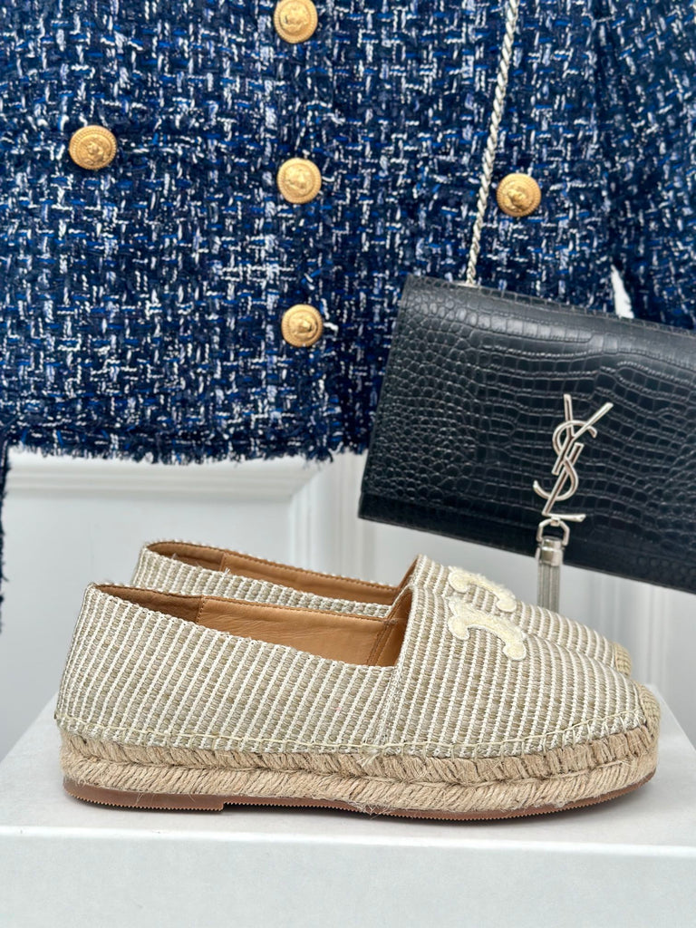 *PRE-ORDER* WOVEN NEUTRAL BEIGE ESPADRILLES