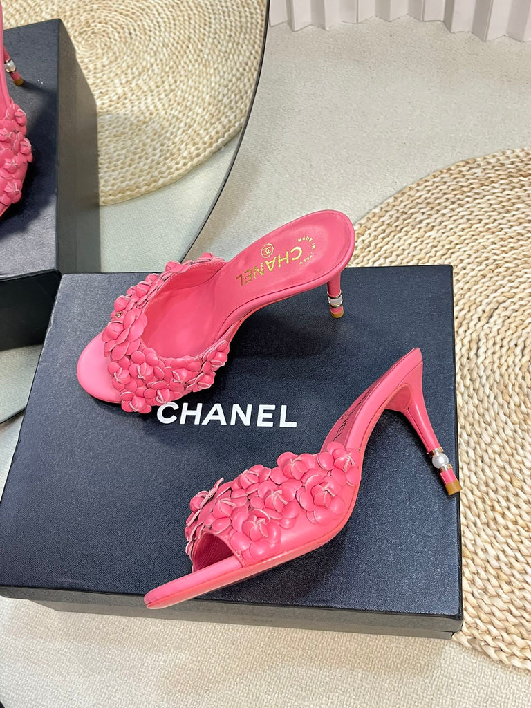 *PRE-ORDER* PINK FLOWER HEELS