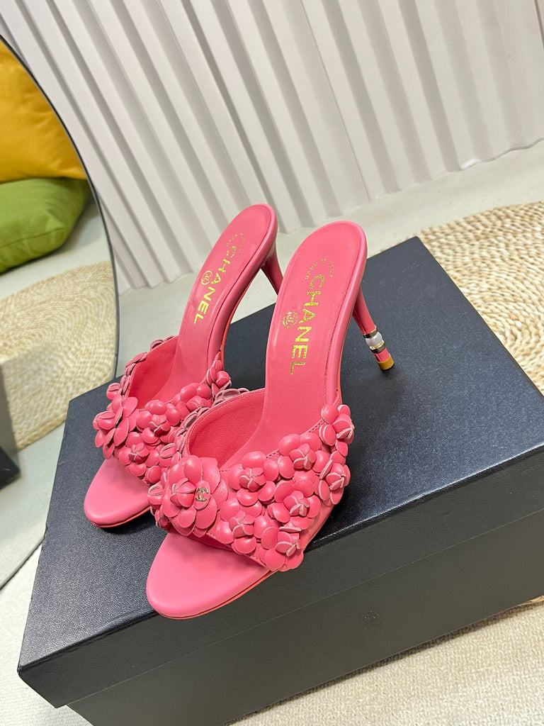 *PRE-ORDER* PINK FLOWER HEELS