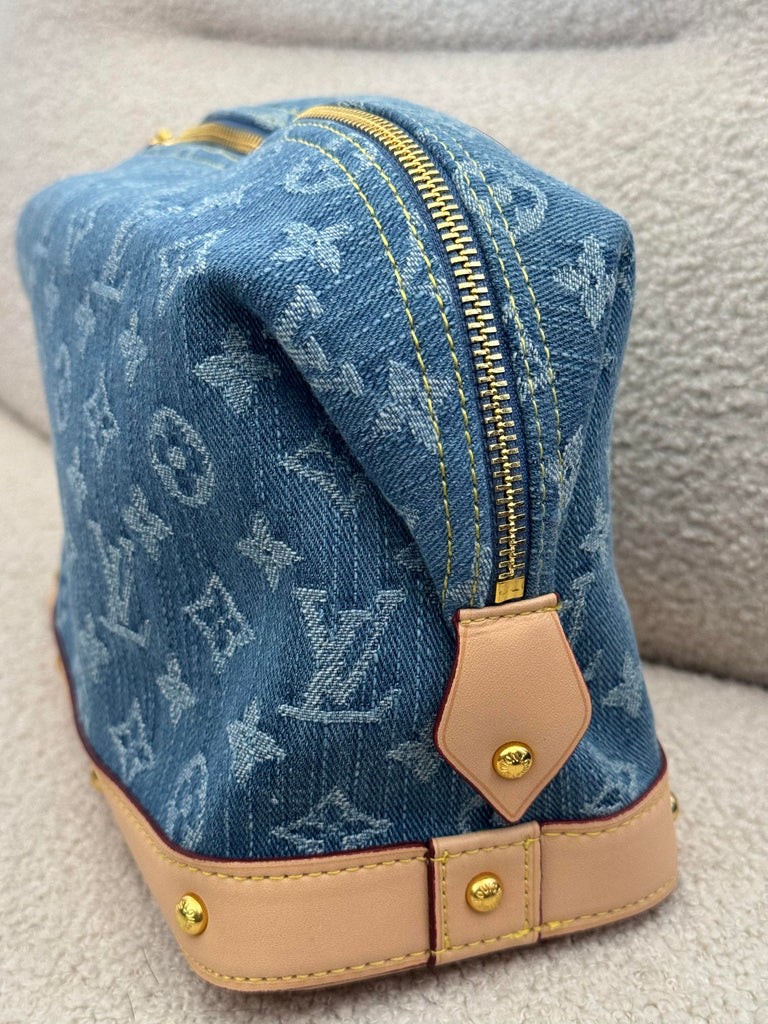 Denim Vanity Bag