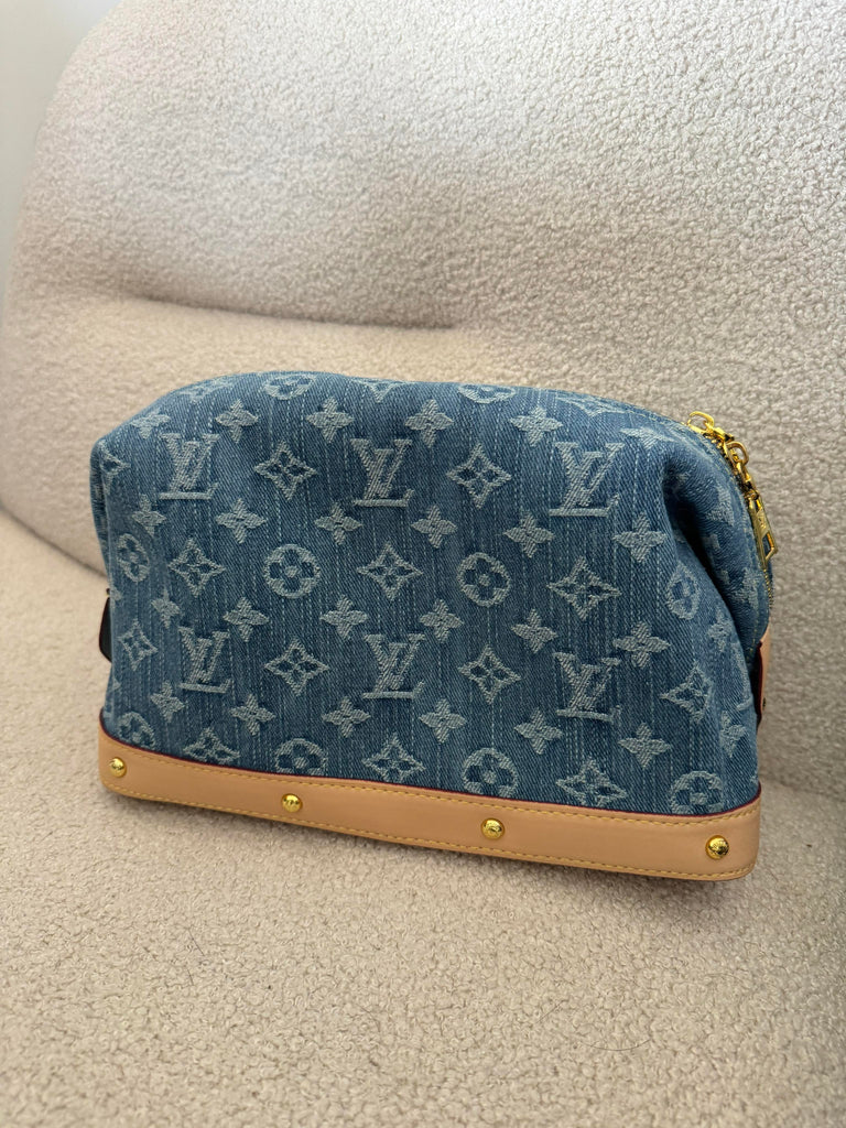 Denim Vanity Bag