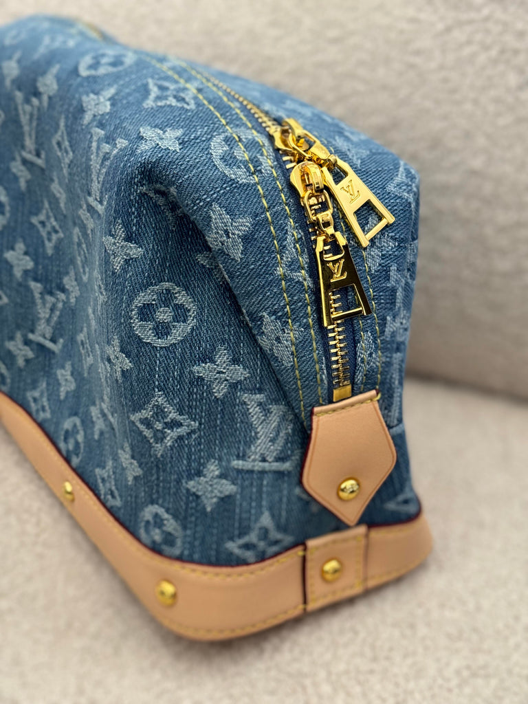 Denim Vanity Bag