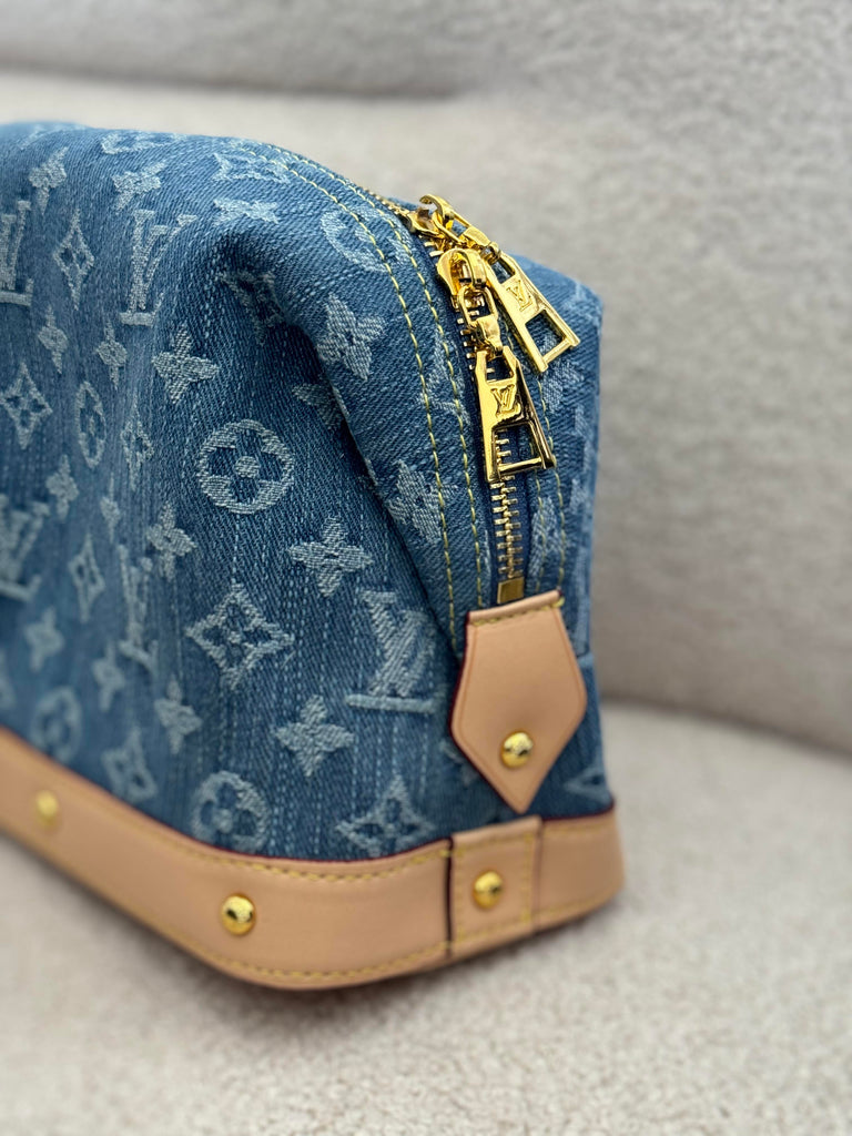 Denim Vanity Bag