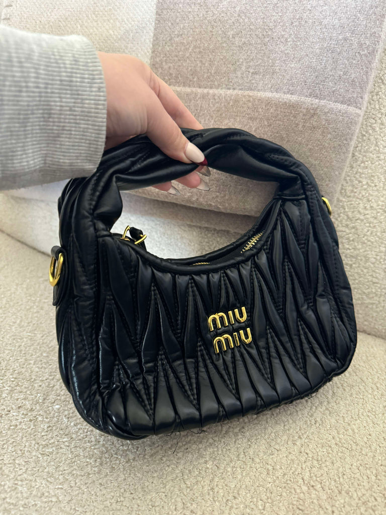 Ruched Moon Bag