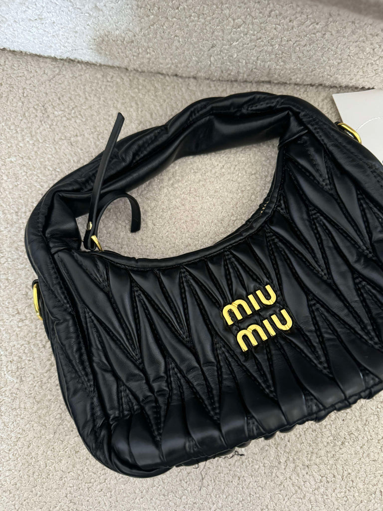 Ruched Moon Bag