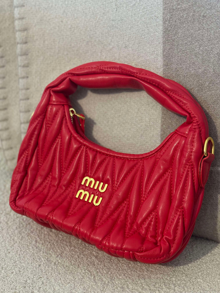 Ruched Moon Bag