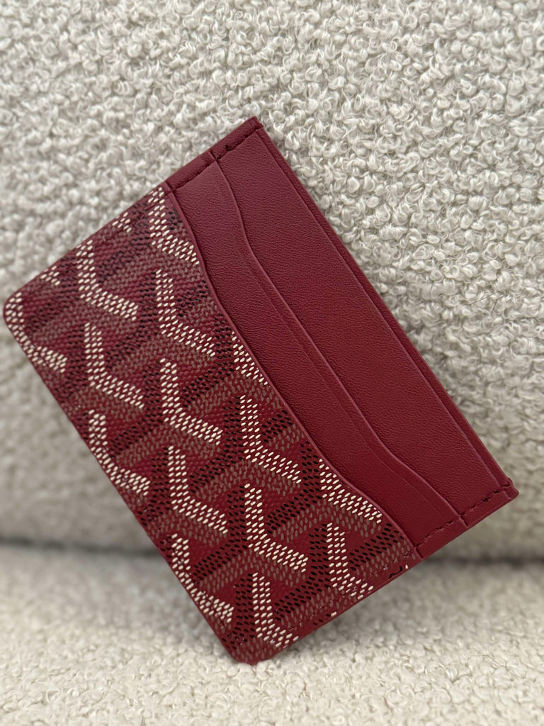 Card Holder in Burgundy