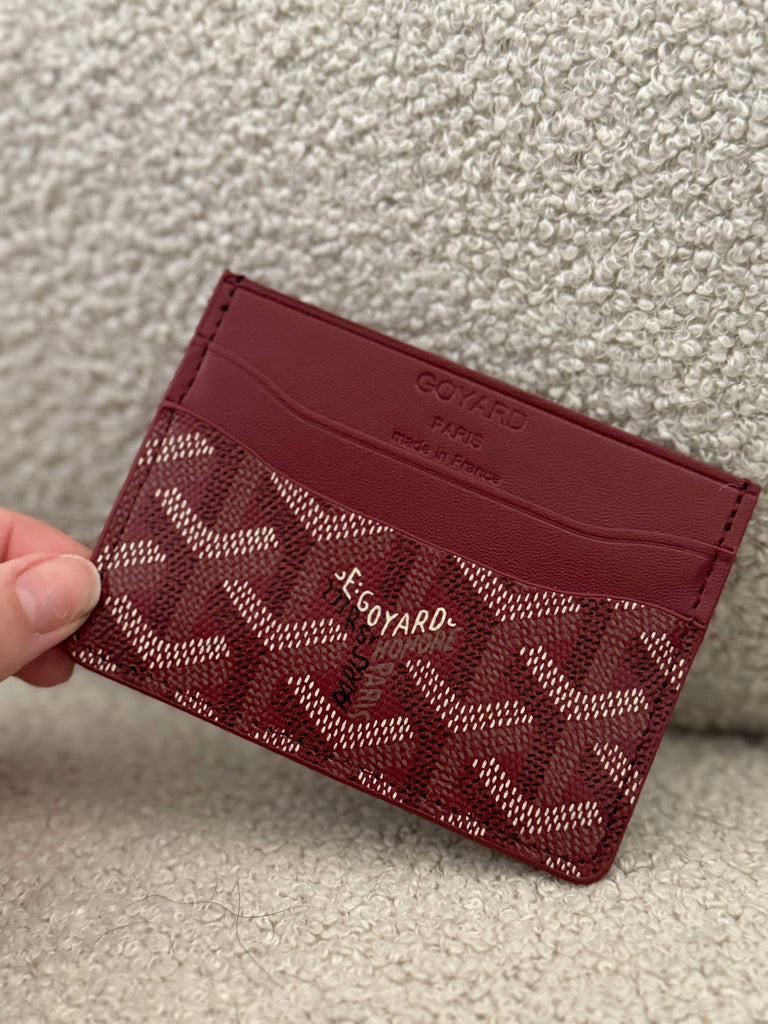 Card Holder in Burgundy