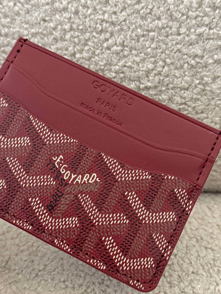 Card Holder in Burgundy