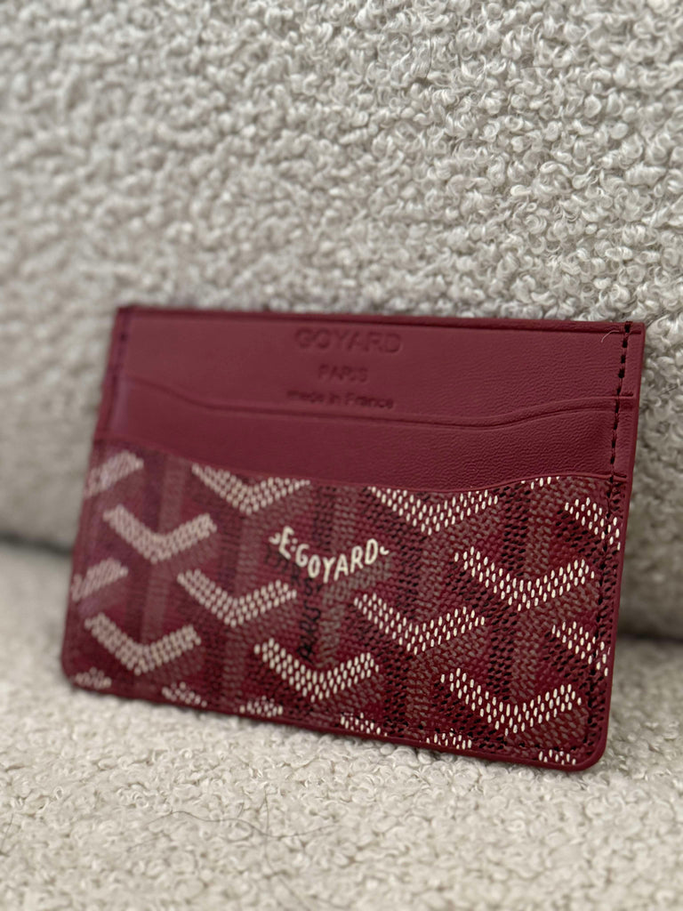 Card Holder in Burgundy