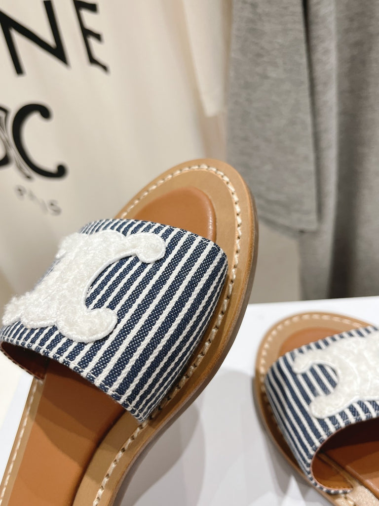 *PRE-ORDER* WOVEN SANDALS BLUE/WHITE