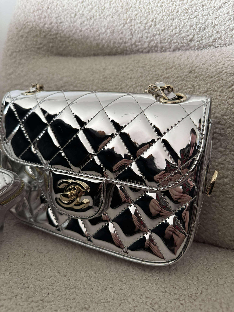 Metallic silver Star Bag