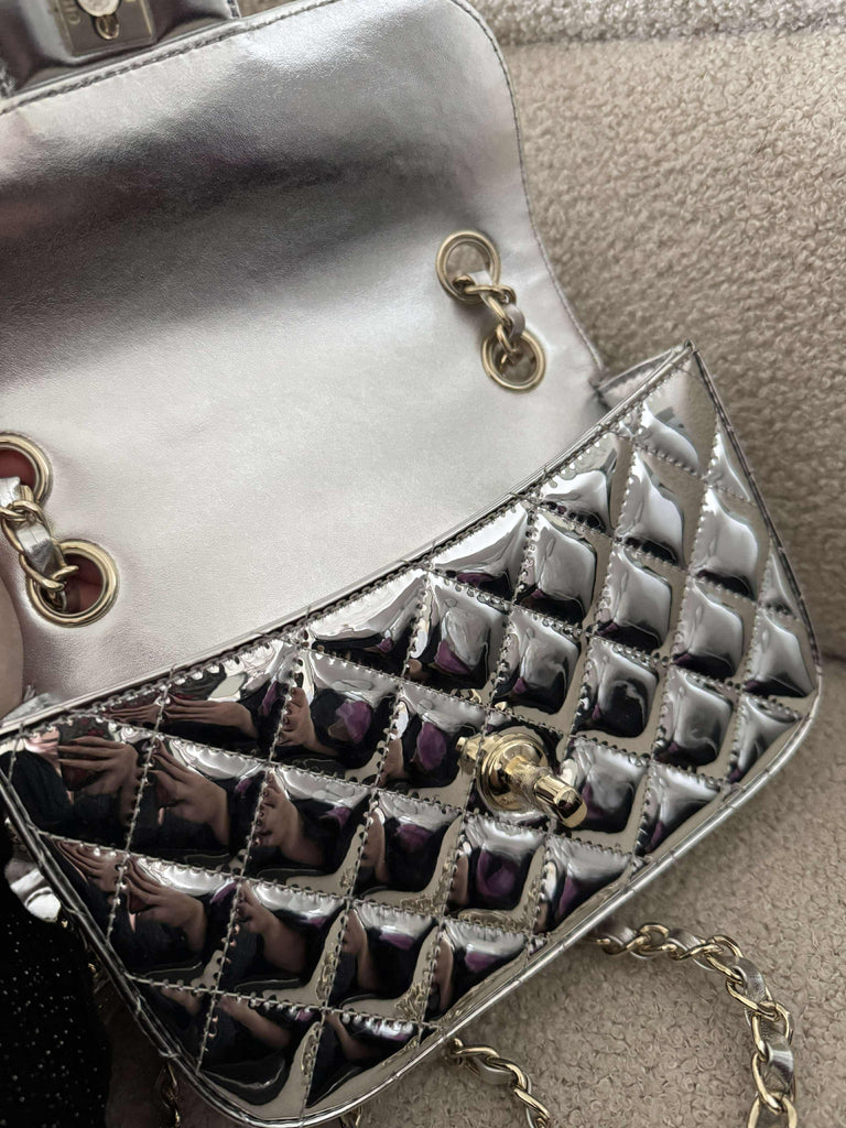 Metallic silver Star Bag