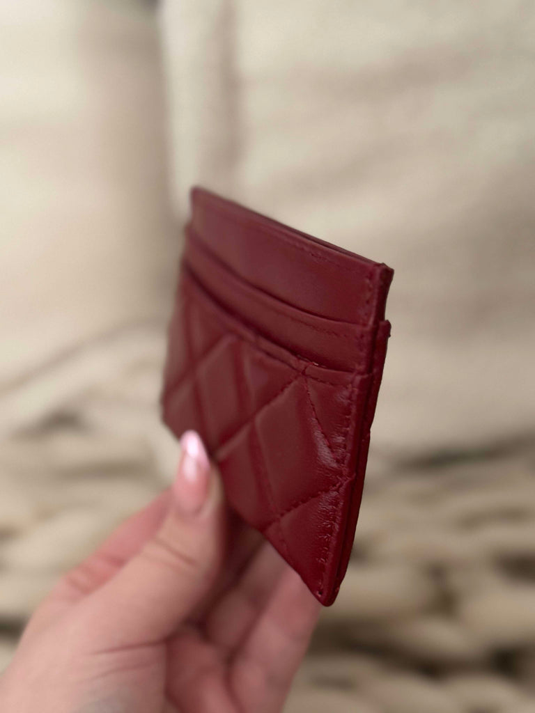 Burgundy Card Holder