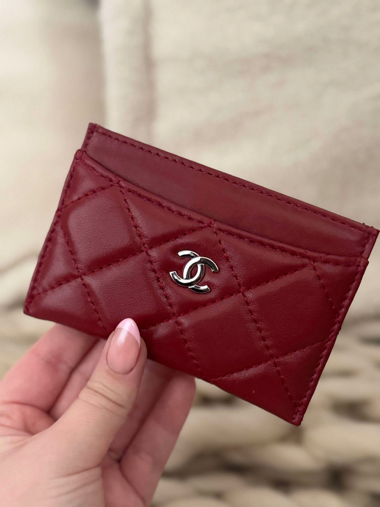 Burgundy Card Holder