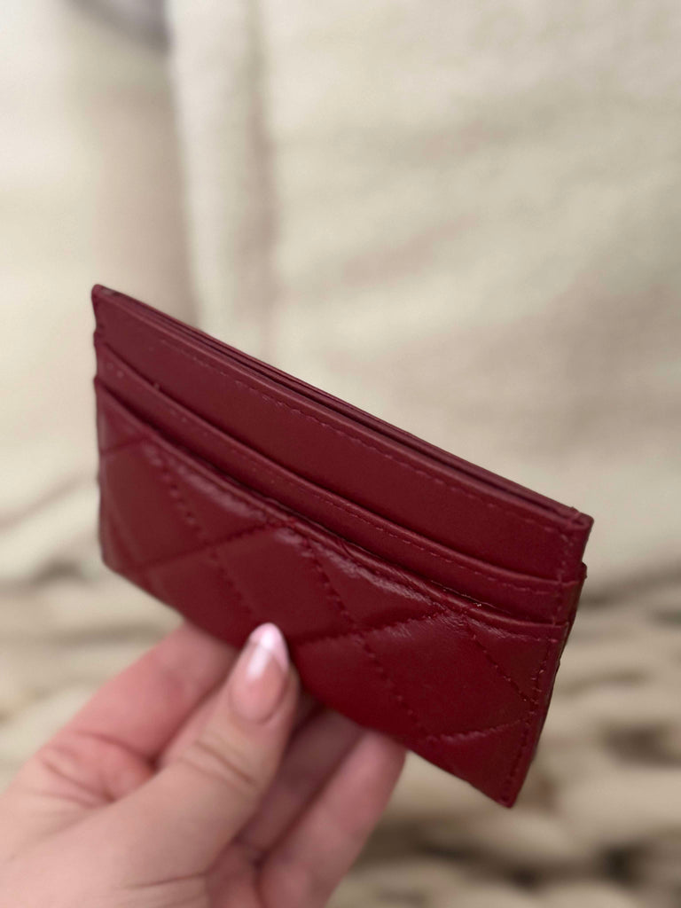 Burgundy Card Holder