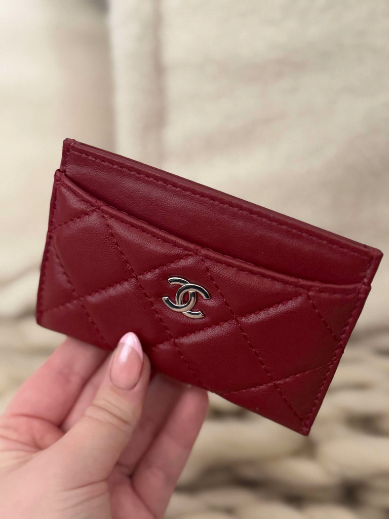 Burgundy Card Holder