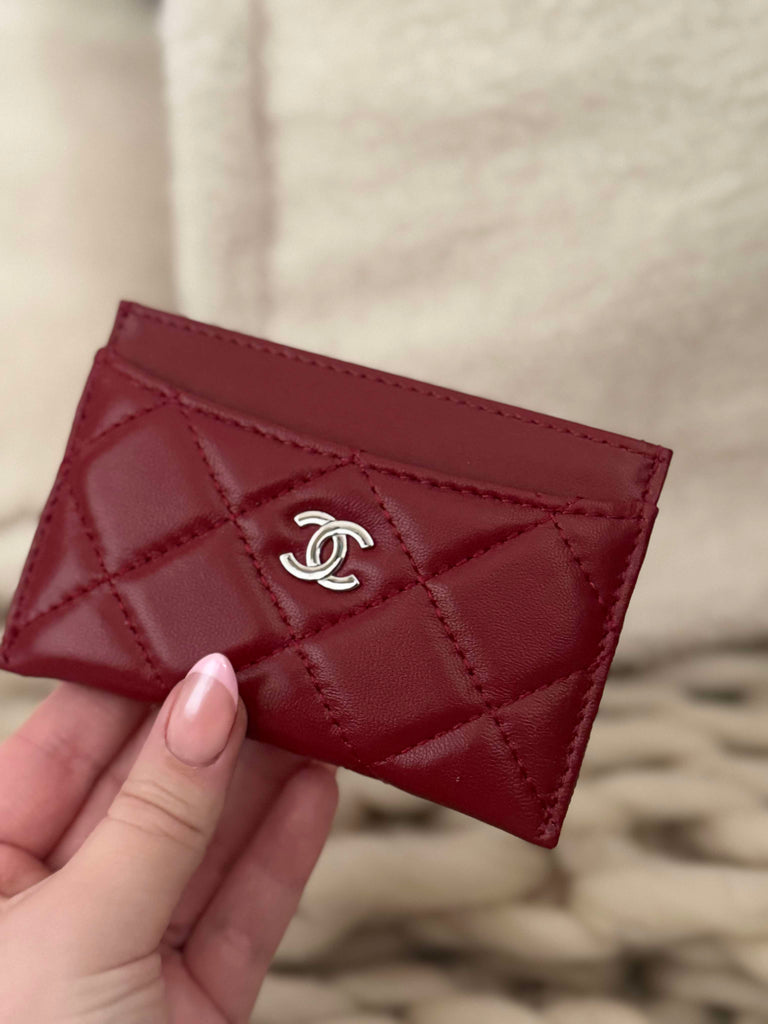 Burgundy Card Holder