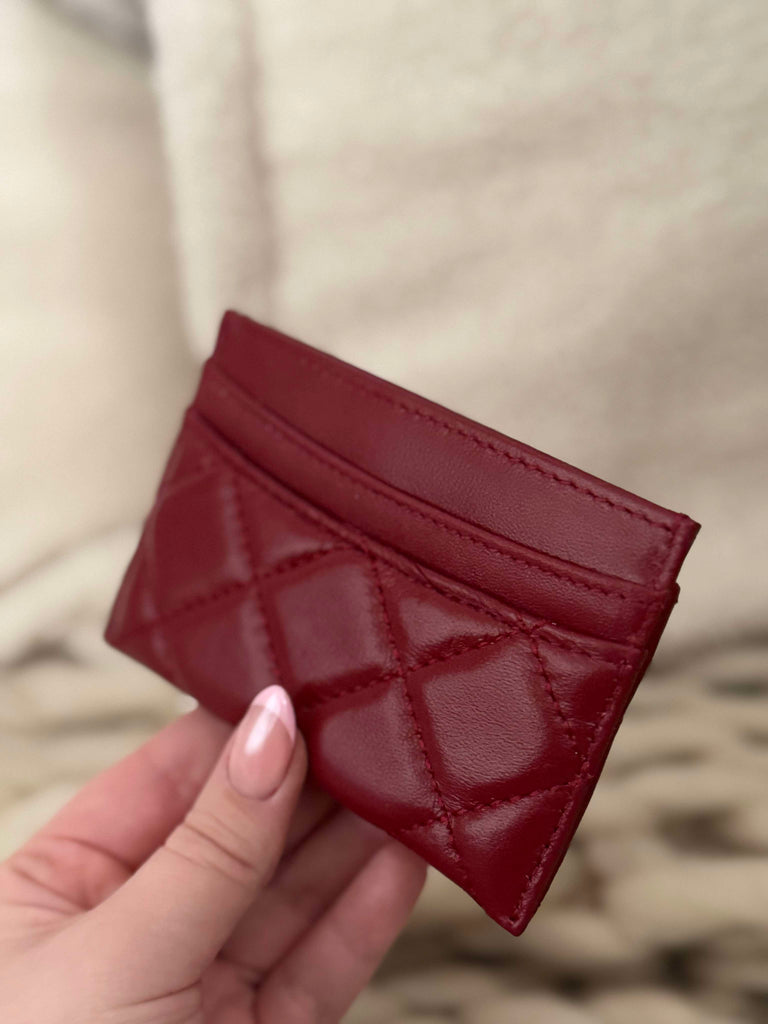 Burgundy Card Holder