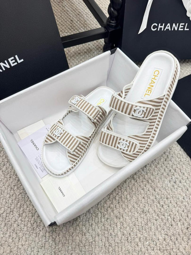 *PRE ORDER* Striped Summer Sandals - Neutral