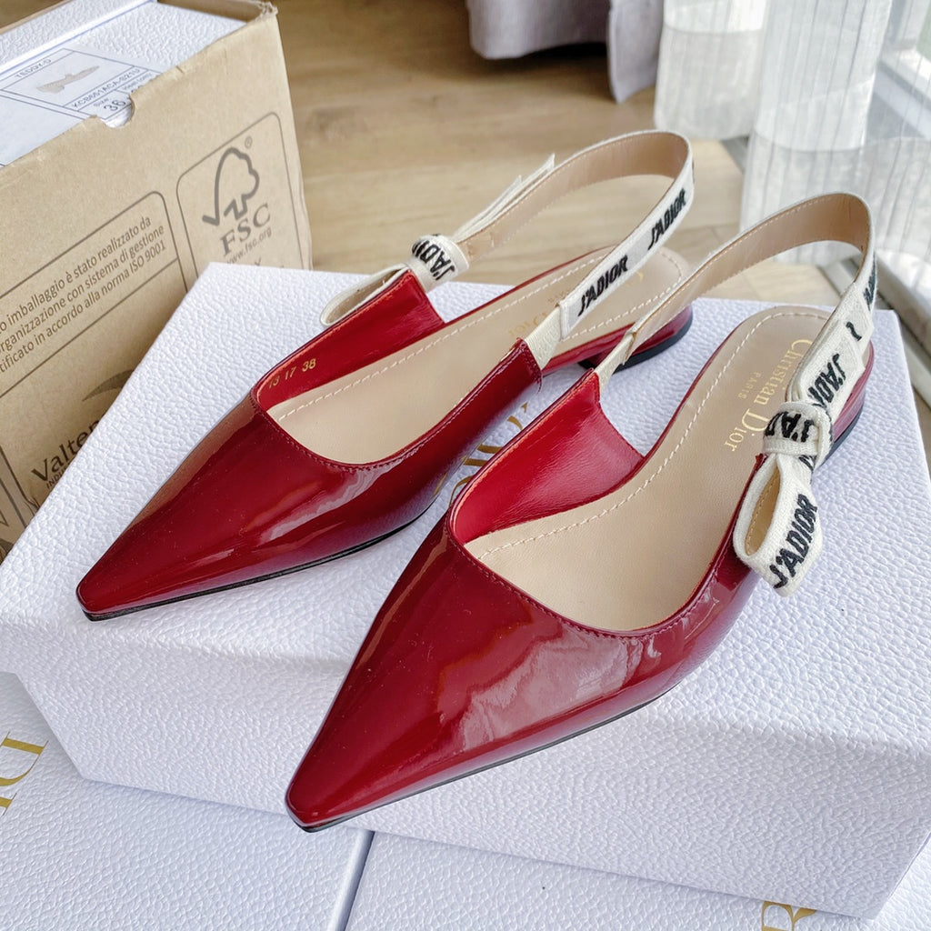 *PRE-ORDER* Patent Flats in Red