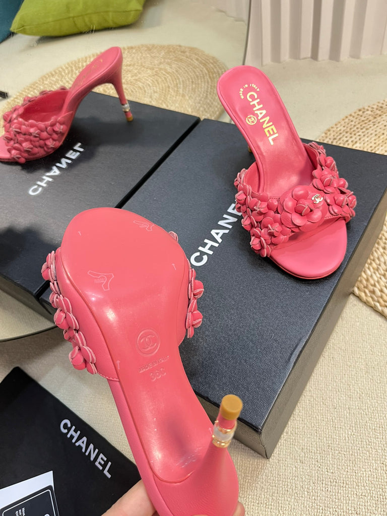 *PRE-ORDER* PINK FLOWER HEELS