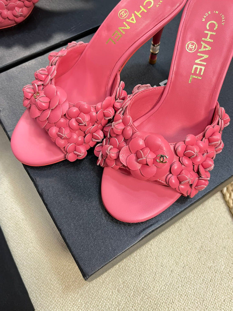 *PRE-ORDER* PINK FLOWER HEELS