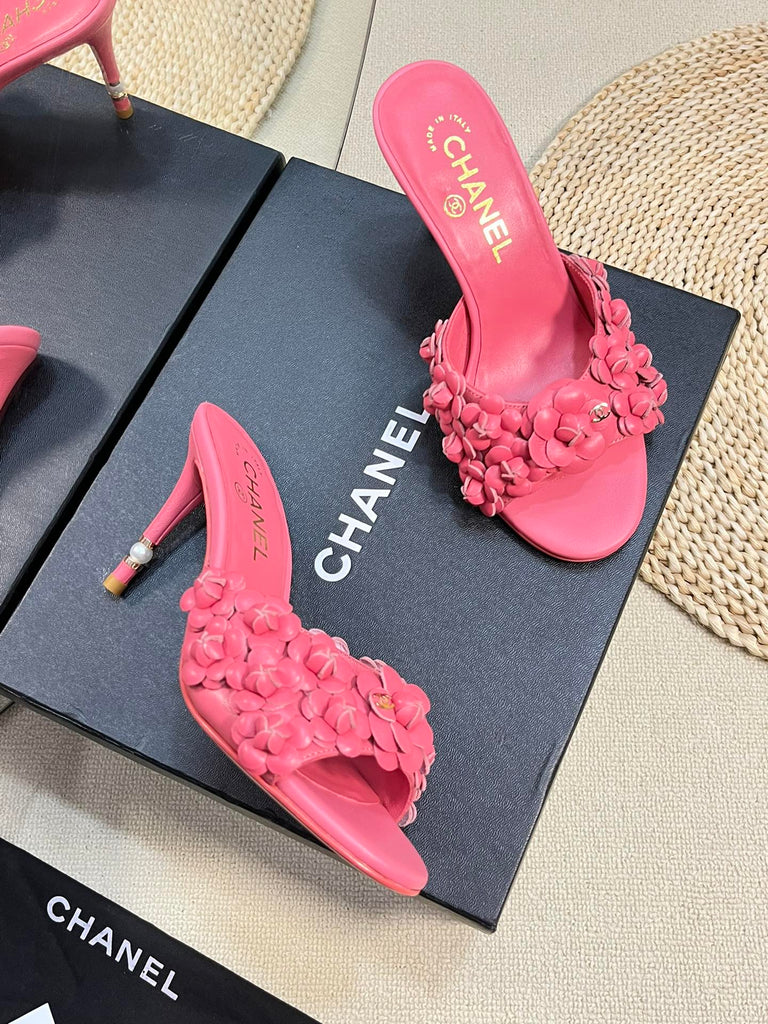 *PRE-ORDER* PINK FLOWER HEELS