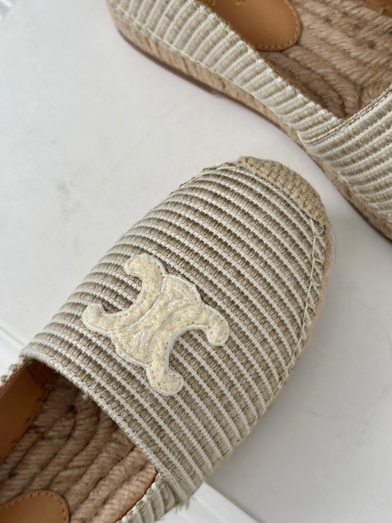 *PRE-ORDER* WOVEN NEUTRAL BEIGE ESPADRILLES