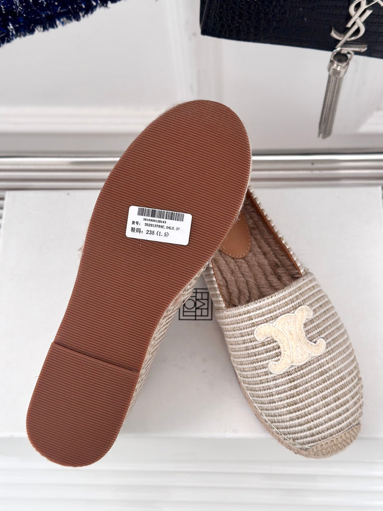 *PRE-ORDER* WOVEN NEUTRAL BEIGE ESPADRILLES