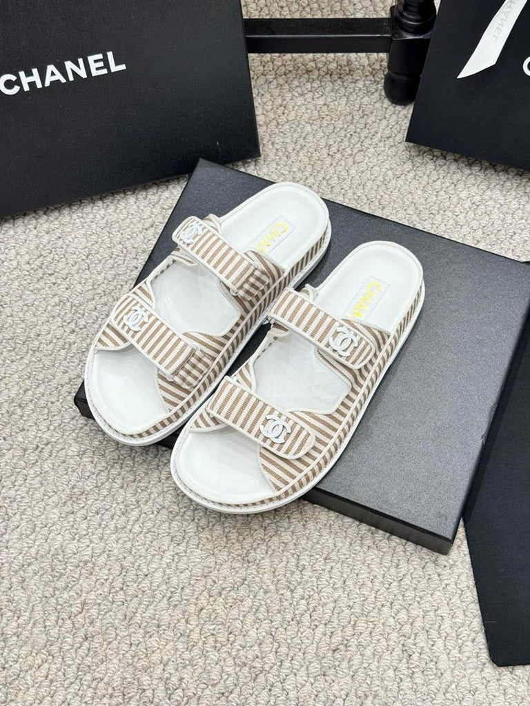 *PRE ORDER* Striped Summer Sandals - Neutral