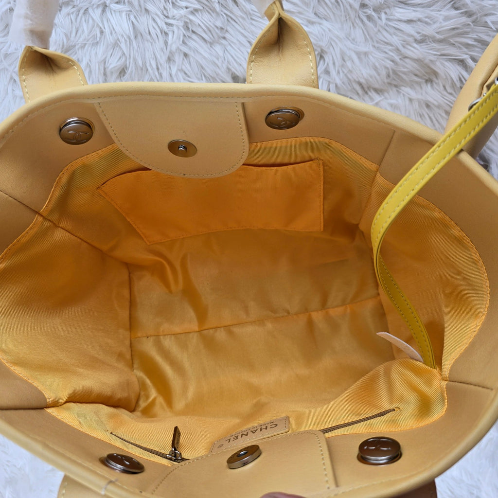 *PRE-ORDER* YELLOW/LILAC BEACH BAG