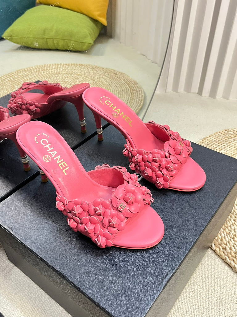 *PRE-ORDER* PINK FLOWER HEELS