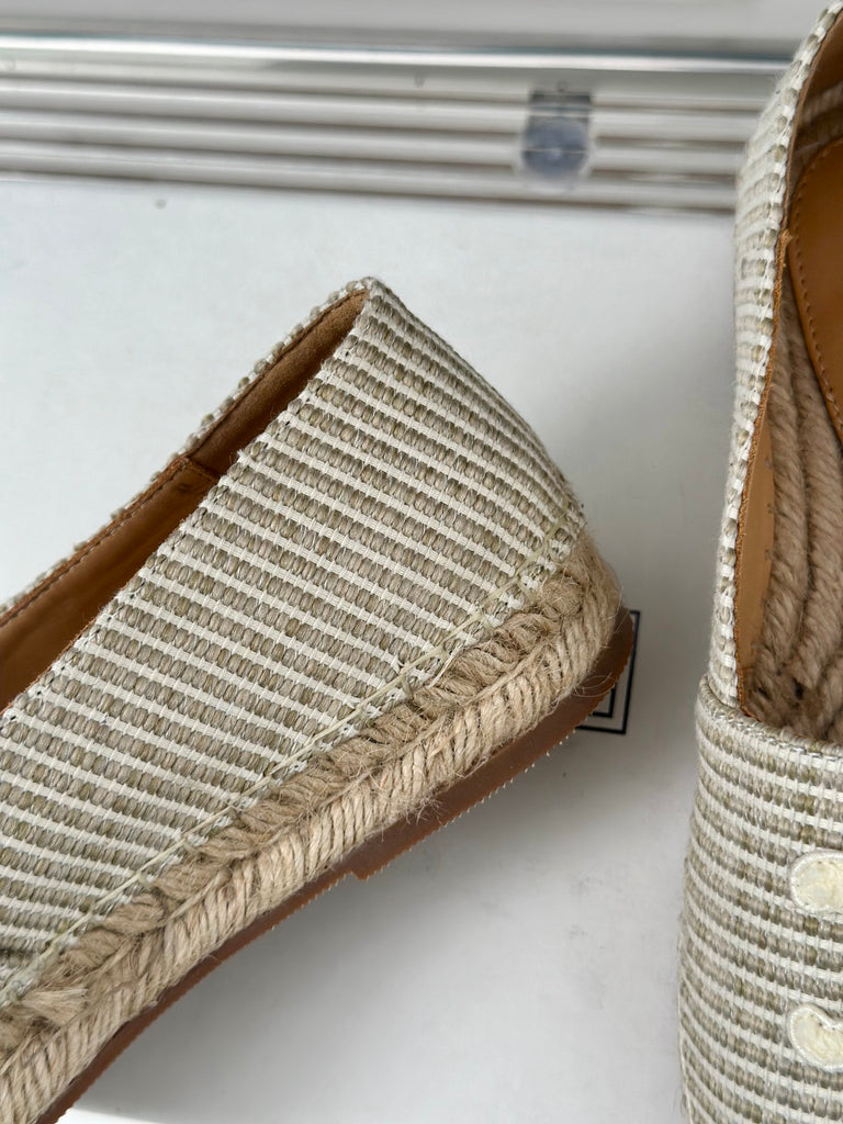 *PRE-ORDER* WOVEN NEUTRAL BEIGE ESPADRILLES