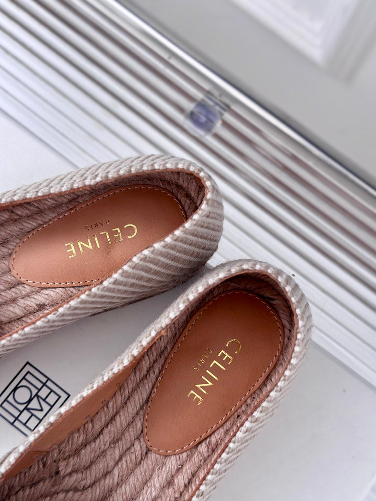 *PRE-ORDER* WOVEN NEUTRAL BEIGE ESPADRILLES