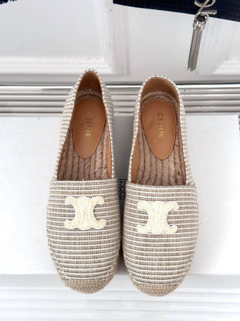 *PRE-ORDER* WOVEN NEUTRAL BEIGE ESPADRILLES