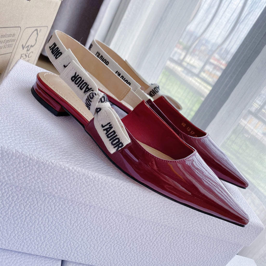 *PRE-ORDER* Patent Flats in Red