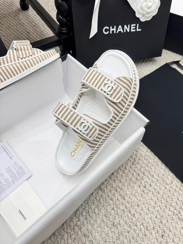 *PRE ORDER* Striped Summer Sandals - Neutral